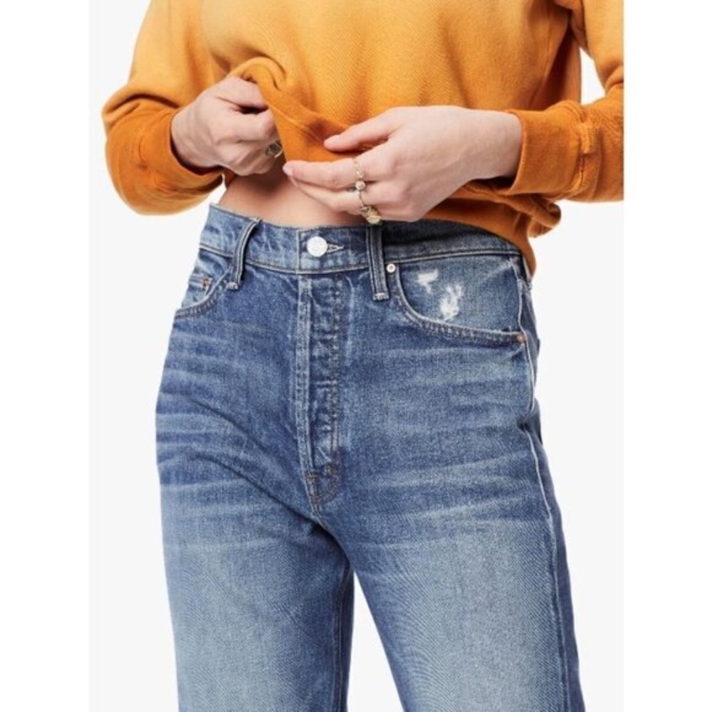 MOTHER SUPERIOR The Tripper Chew Denim Jeans In Cryin' Cowboys Wash - Picture 5 of 13
